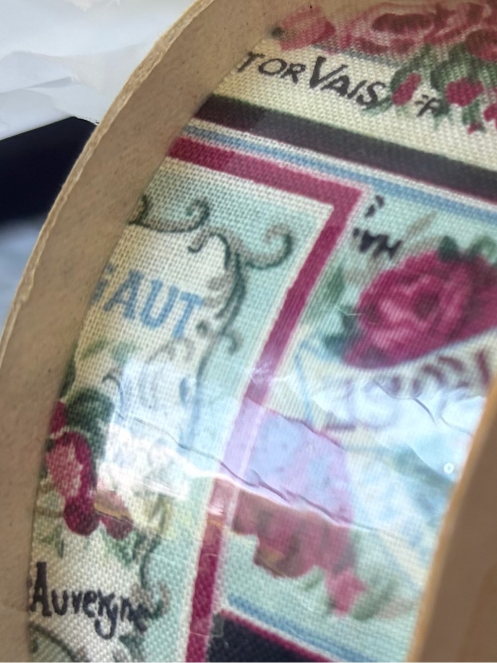 Vintage Fabric ribbon floral roses French Victorian 20 yards